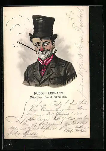 AK Rudolf Erdmann, Münchner Charakterkomiker