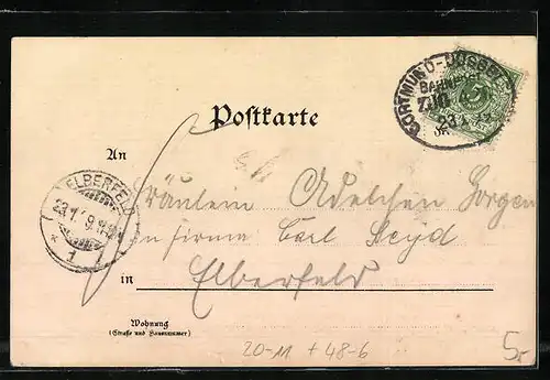 Lithographie Amor sendet Liebesbotschaft durchs Telefon