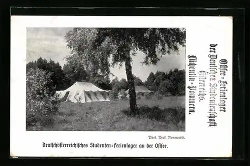 AK Lüchentin /Pommern, Deutschösterreichisches Studenten-Ferienlager