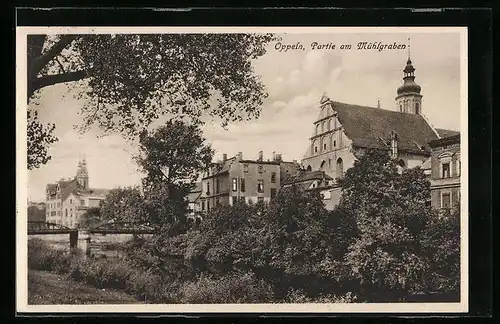 AK Oppeln, Gebäude am Mühlgraben