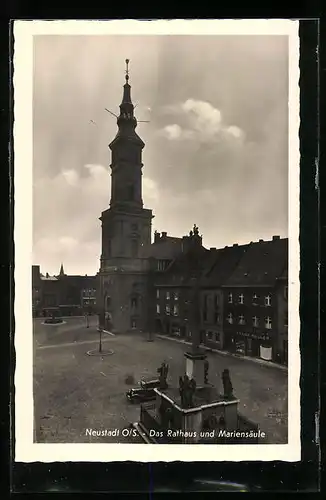 AK Neustadt, Rathaus und Mariensäule