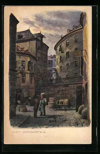 Künstler-AK Wien, Hafnersteig