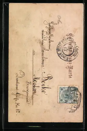 Lithographie Wien, Maria-Theresia-Denkmal