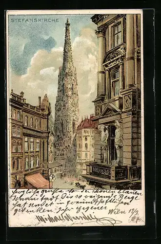 Lithographie Wien, Stefanskirche