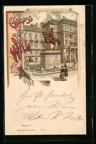 Lithographie Wien, Schwarzenberg Monument
