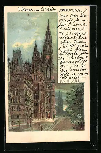 Lithographie Wien, Rathaus