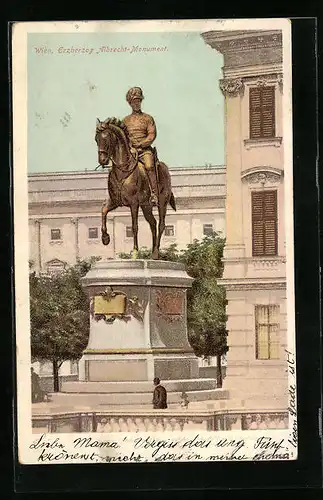 AK Wien, Erzherzog Albrecht-Monument