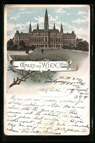 Lithographie Wien, Rathaus