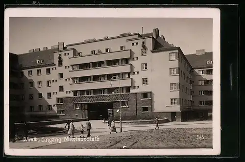 AK Wien, Eingang Nikolausplatz