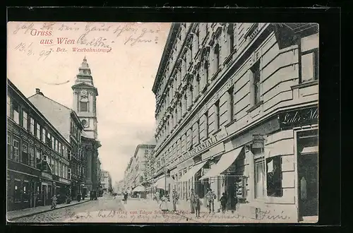 AK Wien, Pfandleihanstalt in der Westbahnstrasse