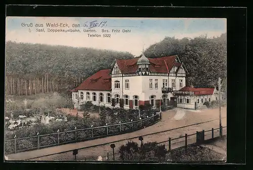 AK Kiel-Hasseldieksdamm, Gasthaus Wald-Eck von Fritz Dahl