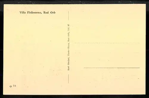 AK Bad Orb, Villa Philomena