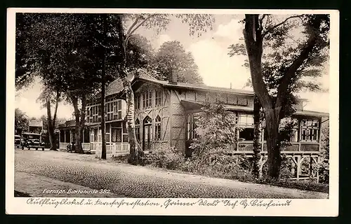 AK Buxtehude, Ausflugslokal und Fernsprechstation Grüner Wald