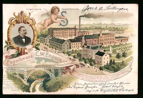 Lithographie Solingen, Engelswerk C. W. Engels, Fabrikanlage