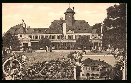 AK Assmannshausen a. Rh., Jagdschloss Niederwald, Hotel und Restaurant