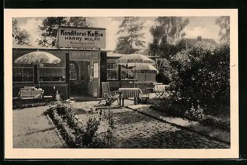 AK Timmendorfer Strand, Konditorei-Kaffee Harry Wulff