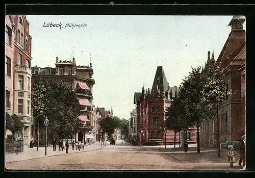 AK Lübeck, Partie in der Mühlenstrasse