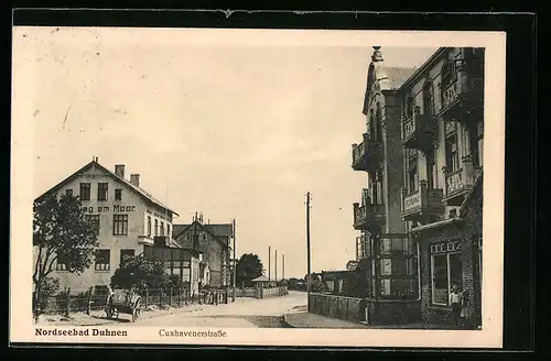 AK Duhnen /Nordsee, Partie in der Cuxhavenerstrasse