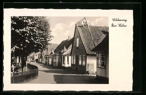 AK Schleswig, Der Holm, Strassenpartie mit n