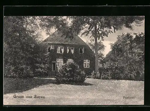 AK Sarau, Pastorat mit Garten