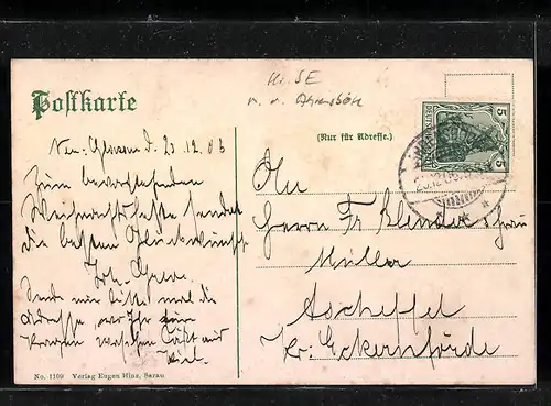 AK Sarau, Pastorat mit Garten