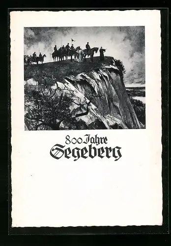 Künstler-AK Segeberg, Festpostkarte zum Stadtjubiläum 1934