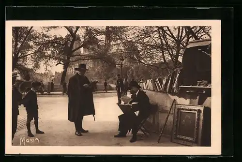 AK Paris, Bouquiniste du Quai de la Tournelle