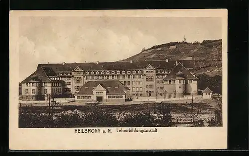 AK Heilbronn a. N., Die Lehrerbildungsanstalt von oben gesehen