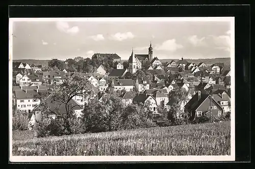 AK Böblingen, Ortsansicht vom Ortsrand aus