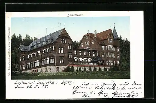 AK Schierke i. Harz, Sanatorium