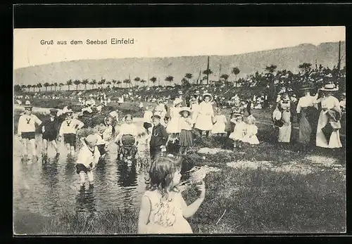 AK Einfeld, Badegäste am Strand