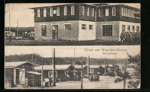 AK Wünsdorf-Zossen, Ansichten des Kriegslagers