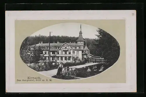 Präge-AK Kirnach, Blick auf das Burghotel