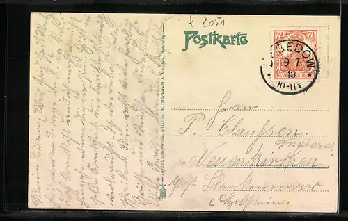 AK Basedow /Mecklbg., Schloss Basedow