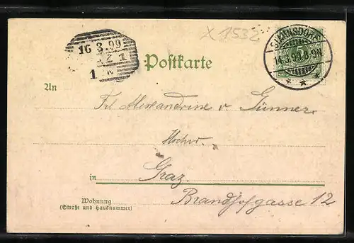 AK Klein Machnow, Blick in den Burghof