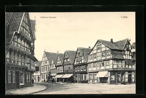 AK Celle, Fachwerkhäuser in der Zöllner-Strasse