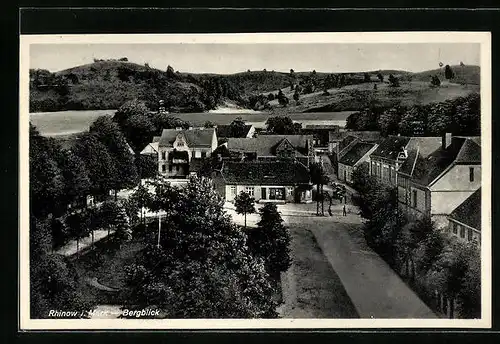 AK Rhinow i. Mark, Bergblick, Teilansicht