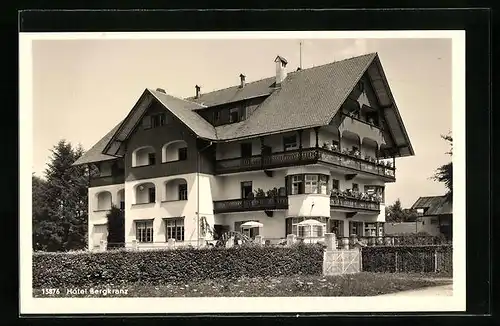 AK Oberstdorf im bayr. Allgäu, Hotel-Pension Bergkranz