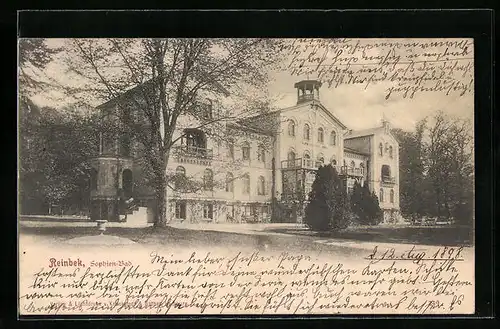 AK Reinbek, Sophienbad mit Grünanlagen