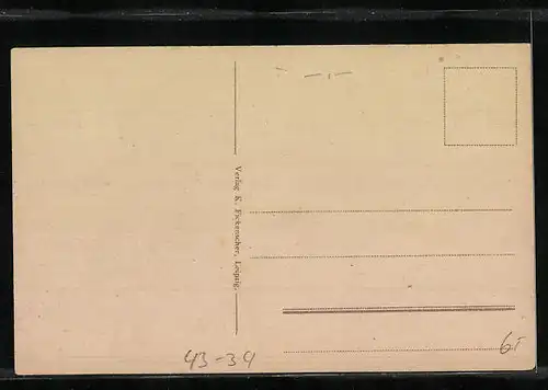 AK Leipzig, Krematorium mit Teich