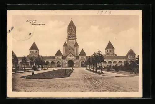 AK Leipzig, Krematorium mit Südfriedhof