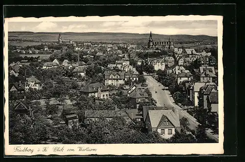 AK Friedberg i. H., Blick vom Wartturm