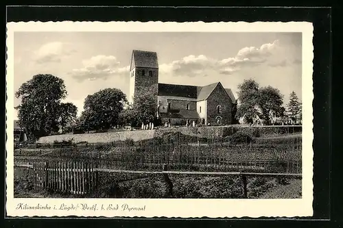AK Lügde i. Westf., Blick zur Kilianskirche