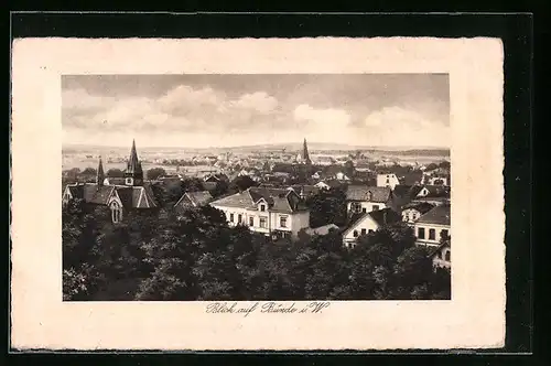 AK Bünde i. W., Blick über die Dächer