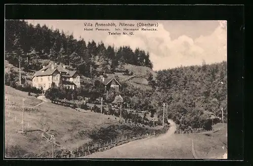 AK Altenau /Oberharz, Hotel-Pension Villa Annenhöh