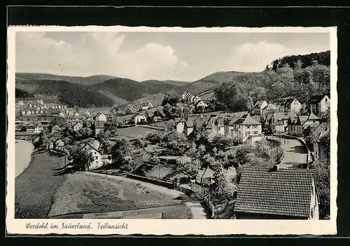 AK Werdohl im Sauerland, Teilansicht vom Ort