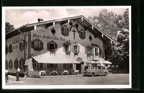 AK Oberammergau, Hotel & Gasthof Alte Post