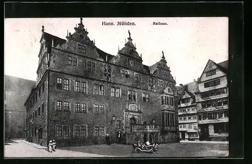 AK Hann. Münden, Ansicht vom Rathaus