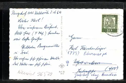 AK Rengsdorf, Hotel Waldesruh