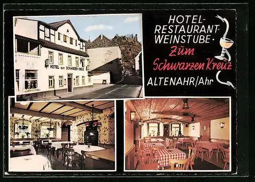 AK Altenahr /Ahr, Ansicht des Hotel-Restaurants zum schwarzen Kater